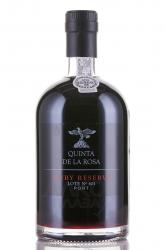 Quinta De La Rosa Lote №601 Ruby Port - портвейн Кинта Де Ля Роса Лот №601 Руби Порт 0.5 л