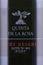 Quinta De La Rosa Lote №601 Ruby Port - портвейн Кинта Де Ля Роса Лот №601 Руби Порт 0.5 л
