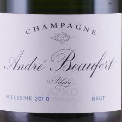 Andre Beaufort Polisy Millesime - шампанское Андре Бофор Полизи Миллезим 0.75 л белое экстра брют