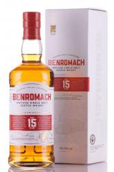 Benromach 15 years - виски Бенромах 15 лет 0.7 л