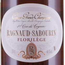 Ragnaud Sabourin Grand Champagne 1 Cru Florilege gift box - коньяк Раньо Сабурэн Гран Шампань 1 Крю Флорилеж 0.7 л в п/у