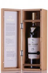 Macallan Sherry Oak 25 years old wood box - виски Макаллан Шерри Оак 25 лет 0.7 л в дер/уп