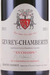 вино Domaine Geantet-Pansiot Gevrey-Chambertin En Champs 0.75 л этикетка