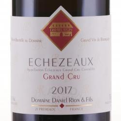 вино Domaine Daniel Rion & Fils Echezeaux Grand Cru 0.75 л этикетка