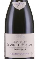 вино Frederic Magnien Chambolle-Musigny 1-er Cru Borniques 0.75 л этикетка