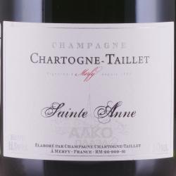 шампанское Chartogne-Taillet Sainte Anne Brut 0.75 л этикетка
