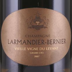 Larmandier-Bernier Vieille Vigne du Levant Champagne Grand Cru Extra-Brut 2007 - шампанское Лармандье-Бернье Вьей Винь Дю Леван Гран Крю 0.75 л