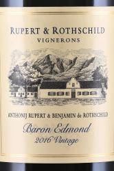 вино Барон Эдмонд Де Ротшильд 0.75 л красное сухое этикетка