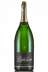 Lanson le Black Label Brut in wooden box - шампанское Лансон ле Блэк Лейбл Брют 6 л белое брют в д/у