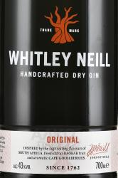 Whitley Neill Original - джин Уитли Нилл Оригинал 0.7 л