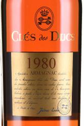 Cles des Ducs Millesime 1980 - арманьяк Кле де Дюк Миллезим 1980 год 0.7 л в тубе