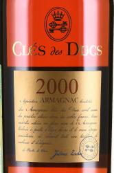 Cles des Ducs Millesime 2000 - арманьяк Кле де Дюк Миллезим 2000 год 0.7 л в тубе