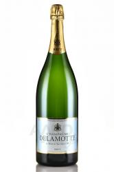 Delamotte Brut - шампанское Деламотт Брют 3 л белое брют в п/у дерево