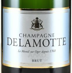 Delamotte Brut - шампанское Деламотт Брют 3 л белое брют в п/у дерево