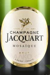 Champagne Jacquart Brut Mosaique - шампанское Жакарт Брют Мозаик в п/у с двумя бокалами 0.75 л белое брют