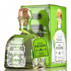 текила Patron Silver 0.75 л в подарочной коробке