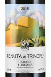 вино Тенута ди Триноро 0.75 л красное сухое этикетка