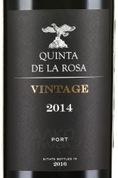 Quinta De La Rosa Vintage Port 2014 - портвейн Кинта Де Ля Роса Винтаж Порт 2014 0.75 л