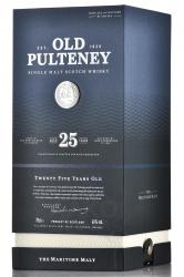 Old Pulteney 25 Years Old - виски Олд Пултени 25 лет 0.7 л в п/у