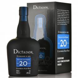 Dictador 20 years - ром Диктатор 20 лет 0.7 л