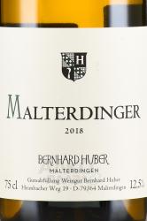 вино Bernhard Huber Malterdinger Weissburgunder & Chardonnay 0.75 л белое сухое этикетка
