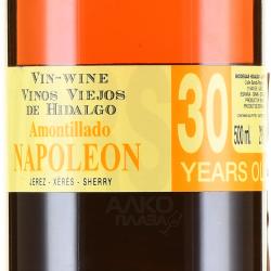 Napoleon Amontillado 30 Years DO - херес Наполеон Амонтильядо 30 лет ДО 0.5 л в п/у