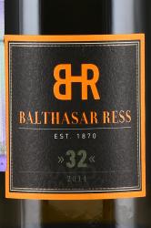 вино Balthasar Ress, 32 Riesling 0.75 л белое сухое этикетка