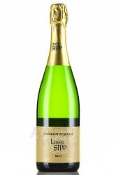 Louis Sipp, Cremant d’Alsace Brut АОС - вино игристое Луи Сипп Креман д’Эльзас Брют АОС 0.75 л белое брют