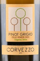 вино Corvezzo Pinot Grigio Delle Venezie 0.75 л белое сухое этикетка