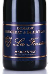 вино Les Favieres Marsannay AOC 0.75 л красное сухое этикетка
