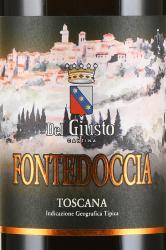 вино Fontedoccia Toscana IGT 0.75 л красное сухое этикетка