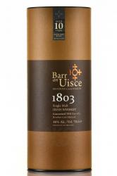 Whisky Barr an Uisce 1803 10 years old in tube - виски Барр ан Уиски 1803 10 лет 0,7 л в тубе