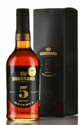 Soberano Reserva 5 years - бренди де херес Соберано Резерва 5 лет 0.7 л