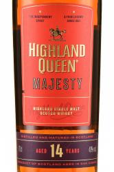 Highland Queen Majesty 14 Years Old - виски Хайлэнд Куин Меджисти 14 лет 0.7 л в п/у