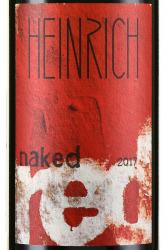 вино Heinrich Naked Red 1.5 л красное сухое этикетка