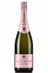 Leon Launois Brut Rose - шампанское Леон Лонуа Брют Розе 0.75 л розовое брют в п/у