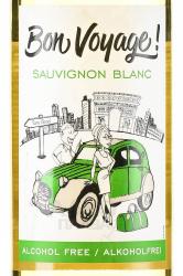 безалкогольное вино Bon Voyage Sauvignon Blanc 0.75 л белое сладкое этикетка