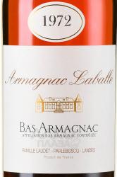 Laballe Bas Armagnac 1972 - арманьяк Лабалль Ба Арманьяк 1972 год 0.7 л в п/у