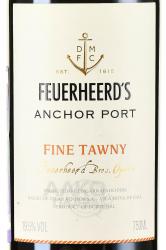 Feuerheerd’s Anchor Port Fine Tawny - портвейн Фойерхердс Энкор Порт Файн Тони 0.75 л красный
