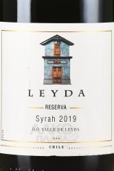 вино Leyda Reserva Syrah 0.75 л красное сухое этикетка