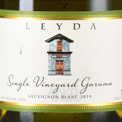 вино Leyda Single Vineyard Garuma Sauvignon Blanc 0.75 л белое сухое этикетка