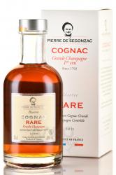 Pierre de Segonzac Cognac Grande Champagne Rare Reserve - коньяк Пьер де Сегонзак Коньяк Гранд Шампань Рэа Резерв 0.2 л в п/у