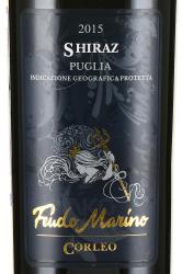 вино Корлео Шираз Феудо Марино 0.75 л красное полусухое этикетка