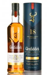 Glenfiddich 18 years - виски Гленфиддик 18 лет 0.7 л в тубе