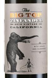 вино Boutinot The Big Top Zinfandel Red 0.75 л этикетка