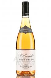 M.Chapoutier Cotes-du-Rhone Belleruche Rose AOC 0.75l Французское вино М.Шапутье Кот-дю-Рон Бельрюш Розе 0.75 л.
