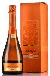 Undurraga Brut - вино игристое Ундуррага Брют 0.75 л белое брют в п/у