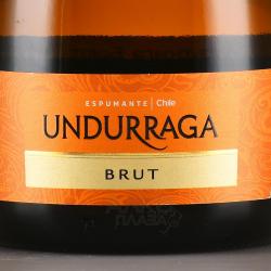 Undurraga Brut - вино игристое Ундуррага Брют 0.75 л белое брют в п/у