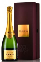 Champagne Krug Grande Cuvee Edition 169 - вино игристое Шампань Круг Гранд Кюве Эдишн 169 2013 год 0.75 л белое брют в п/у