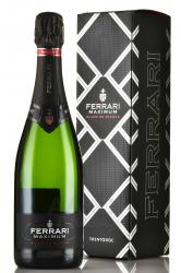 Ferrari Maximum Blanc de Blancs Trento DOC - вино игристое Тренто ДОК Феррари Максимум Блан де Блан 0.75 л брют белое в п/у